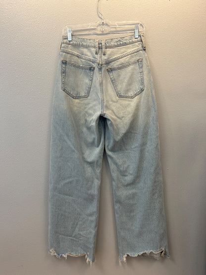 Frame 0 Light Wash Hi rise wide leg