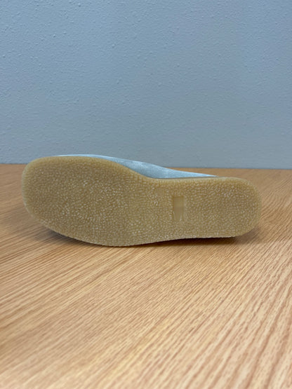 Anthropologie 8.5 Blue Suede platform dessert chukka