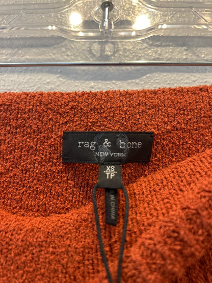 Rag & Bone XS Orange Ribbed Biker NWT
