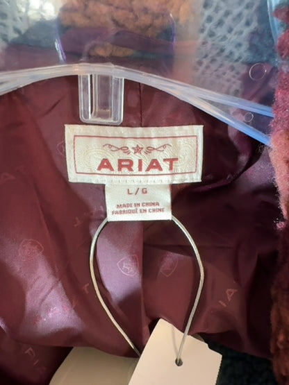 Ariat L Red/Brown Long Wetern Teddy