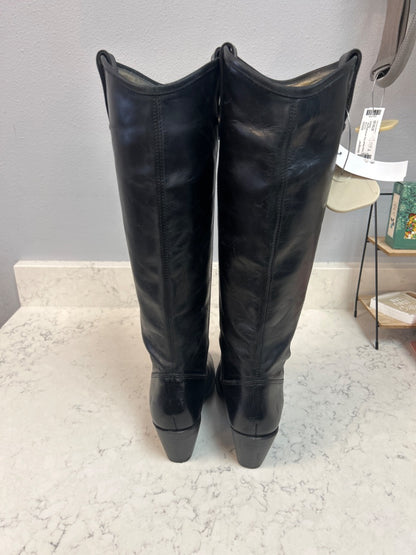 Jackie Button Tall Leather Boots by Frye