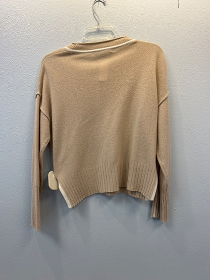 Alashan S Tan CASHMERE LS Crewneck front seam
