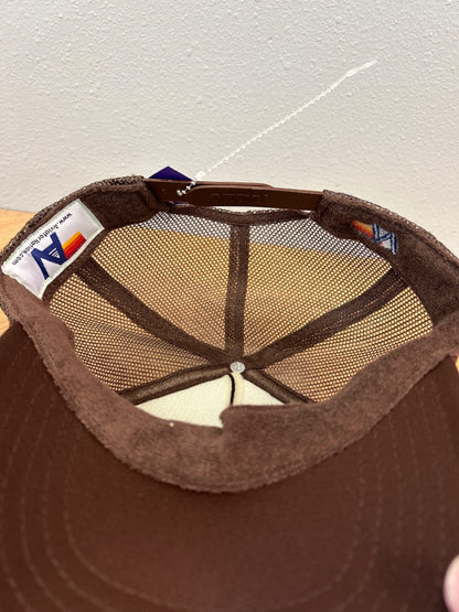 Aviator Nation  Brown snapback AV logo