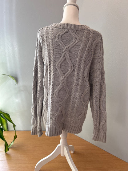 Trendy Queen S Gray LS knit
