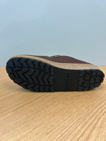 Haflinger 10.5 Brown leather clog w/ cork bottom