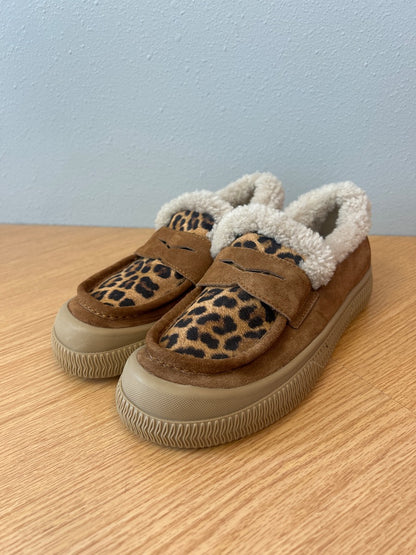 Voile Blanche 8.5 Brown Suede/Shearling Loafer