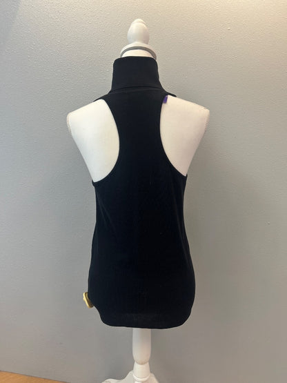 A.L.C. L Black knit turtleneck tank top