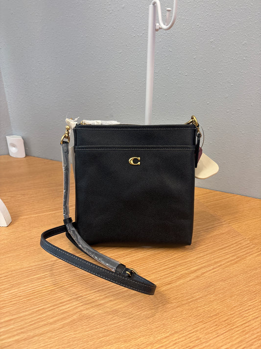 Coach Black NWT Leather Crossbody