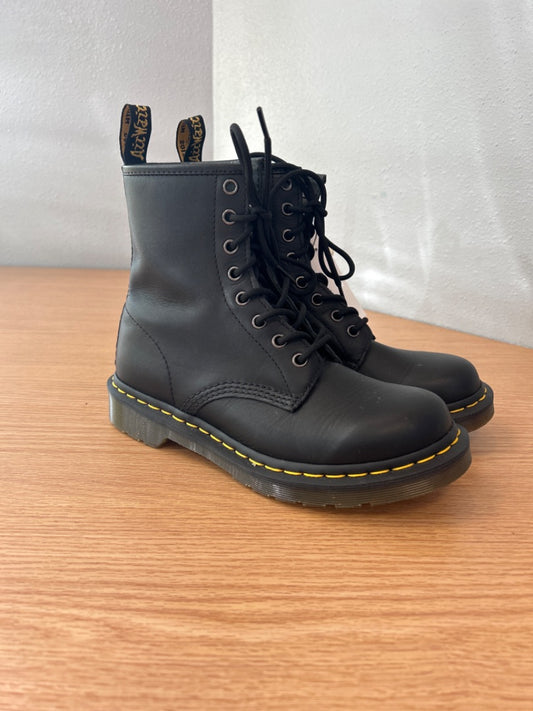 Dr Martens 7 Black LEather Lace up Combat