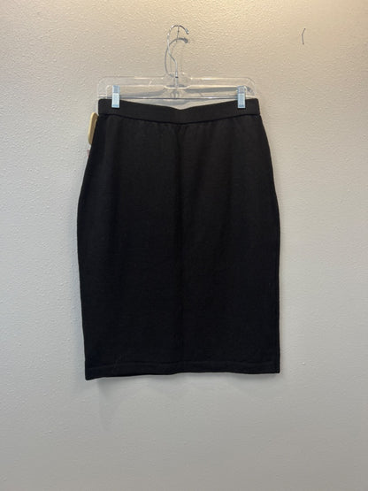 St. John 8 Black Knit Pencil