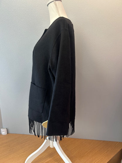 Rails M Black NWT No Collar fringe bttm