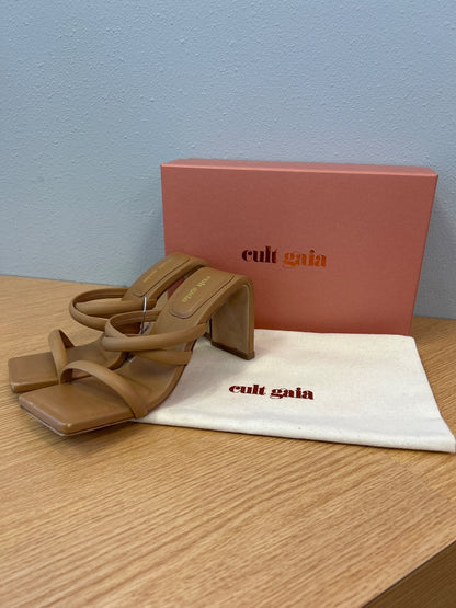 Cult Gaia 8 Tan Strappy heeled