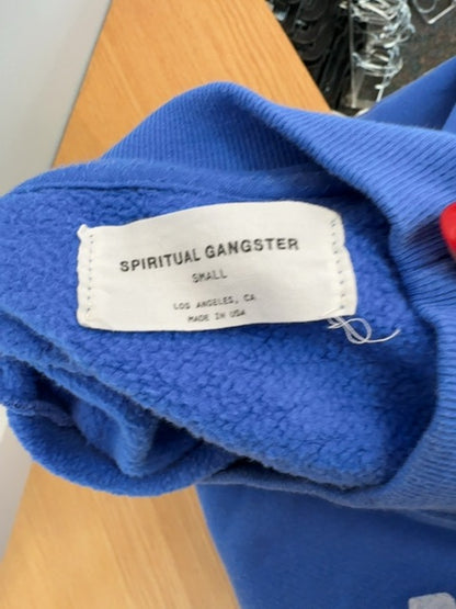 Spiritual Gangster S Blue LS crewneck "Love Love Love"