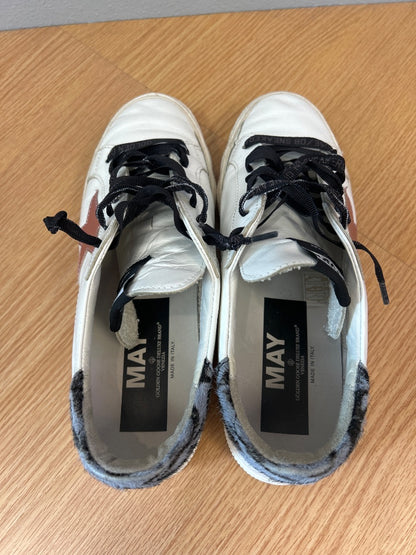 Golden Goose Deluxe Brand  White Pink Star Sneakers