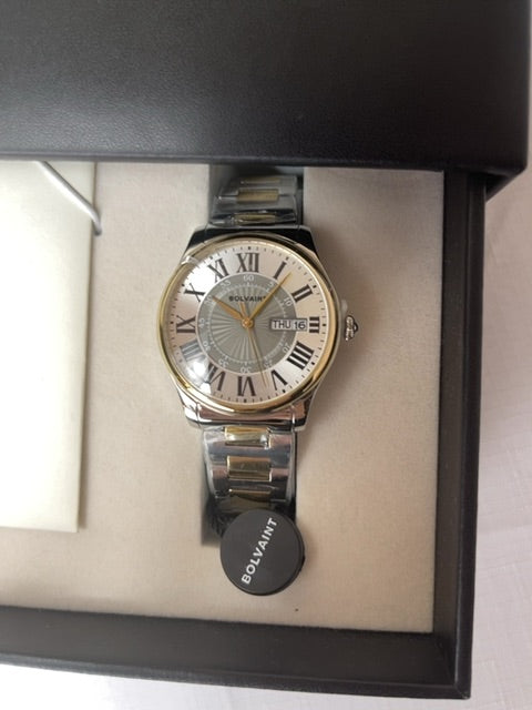 Bolvaint Paris  Silver/Gold NIB Thalia Ladies Watch