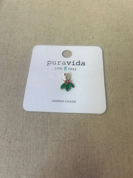 Pura Vida  Green Green Holly Berry on gold