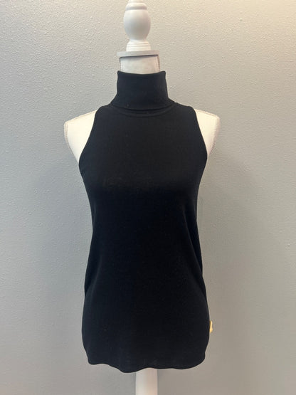 A.L.C. L Black knit turtleneck tank top