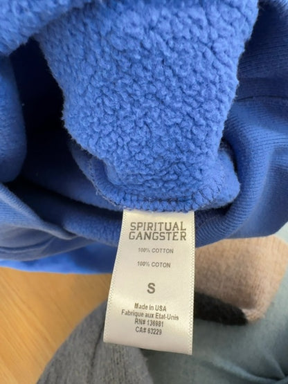 Spiritual Gangster S Blue LS crewneck "Love Love Love"