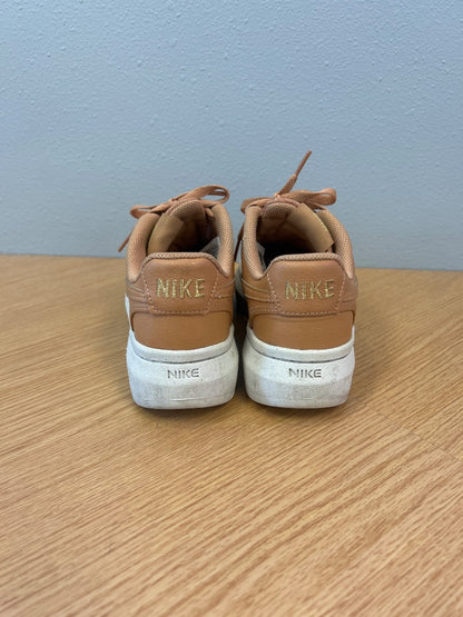 Nike 6.5 Tan leather AF1 w/ WTE sole/laces