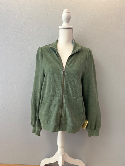 Madewell S Green fll zip