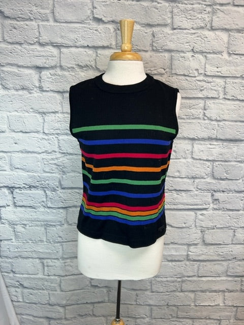 St. John size M Stripe Knit Top