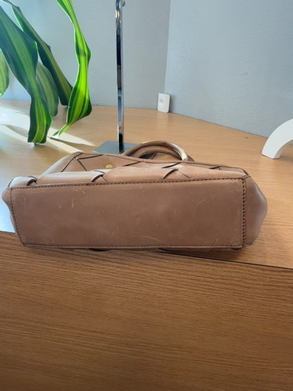 Nisolo  Brown Leather Woven Tote AS IS