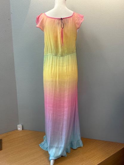 Betsy Johnson S Pink/Yellow Multi NWT Silky slvless