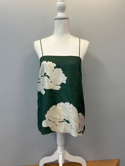 Tibi S Green SILK floral