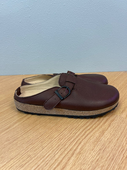 Haflinger 10.5 Brown leather clog w/ cork bottom