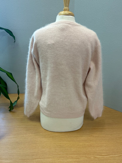 Talbots XL Pink ANGORA blend LS crewneck