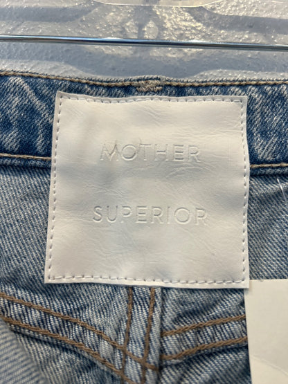 mother 6 Mid Wash Denim "pipe-dream button sneak freak" jean NWT