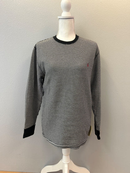 Polo Ralph Lauren M Black/white LS stripes