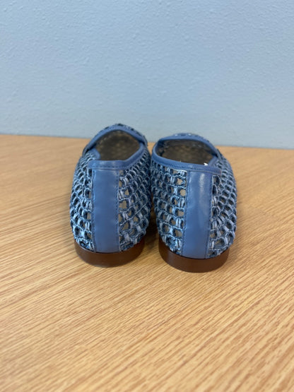 Tuckernuck 8.5 Blue Woven Leather Lafers