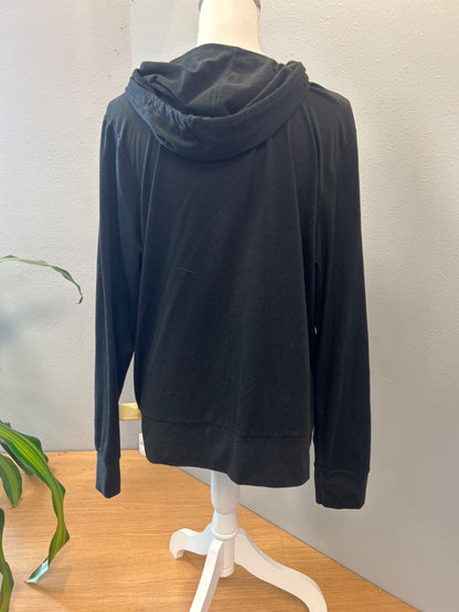 Vuori M Black 'Halo Performance Hoodie' LS full zip