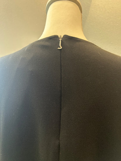 Tibi M Black Bell Slv zip back