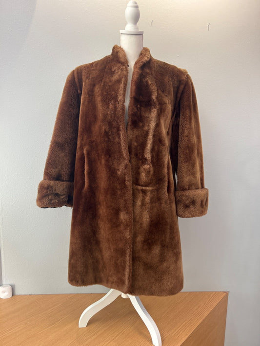 Albrecht Furs S Brown Beaver Fur Mid Length