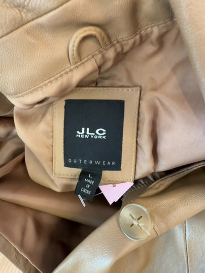 JLC New York L Brown 100% leather LS single button