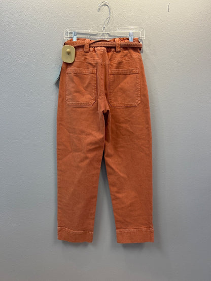 ALC 2 Orange hi rise paper bag waist w/ elt