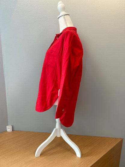 Maeve S Red Cotton/Linen bttnup