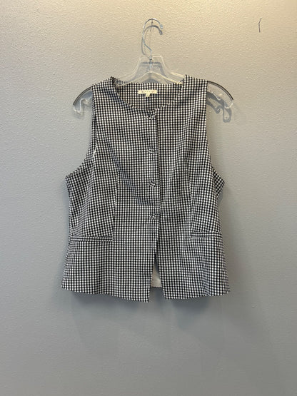 Baevely L Black/white Ginham Vest + Mini skirt