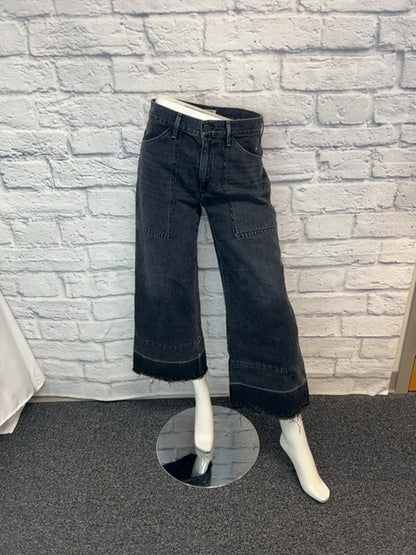 Citizens of Humanity 4 Black Wide Leg Jeans