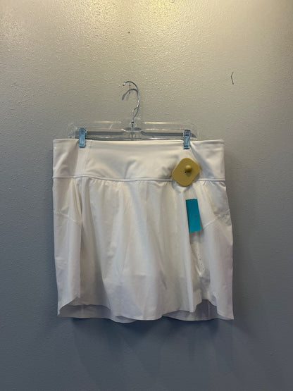 Athleta 1X White slip on athletic SKORT