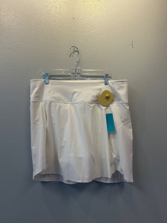 Athleta 1X White slip on athletic SKORT