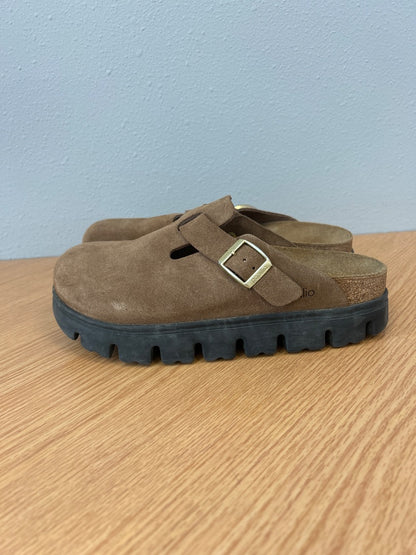 Papillio 8.5 Brown Boston Chunky clog