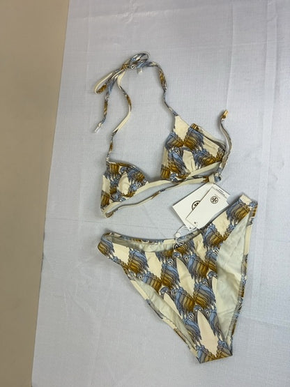 Tory Burch size S bottom XS Top Sand Deco Crane Bikini