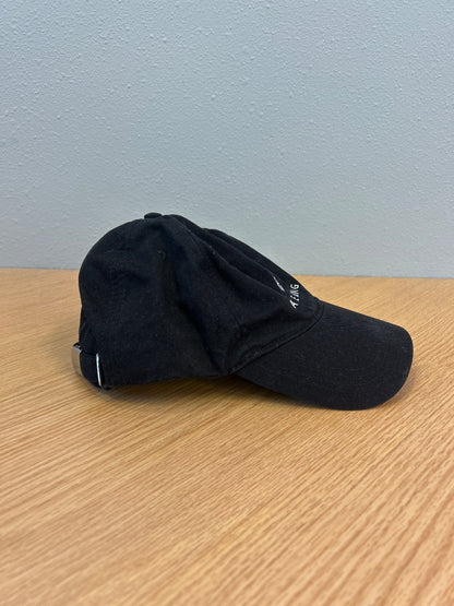Anine Bing  Black 'Jeremy Baseball Hat' embroidered AB