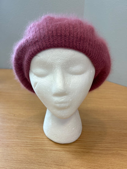 Aris  Pink Angora blend Beret