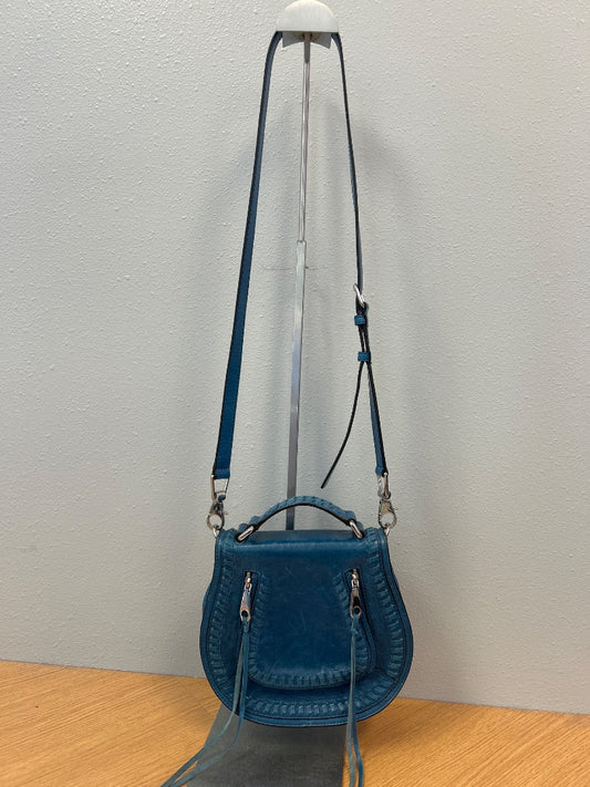 Rebecca Minkoff  Blue gen. leather Xbody w/ silver hardware