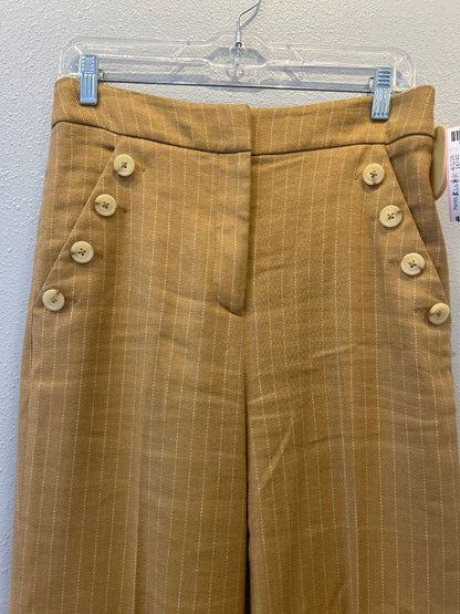 Veronica Beard 4 Brown Pinstripe bttn pockets