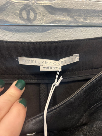 Stella McCartney XXS Black NWT Faux Leather front